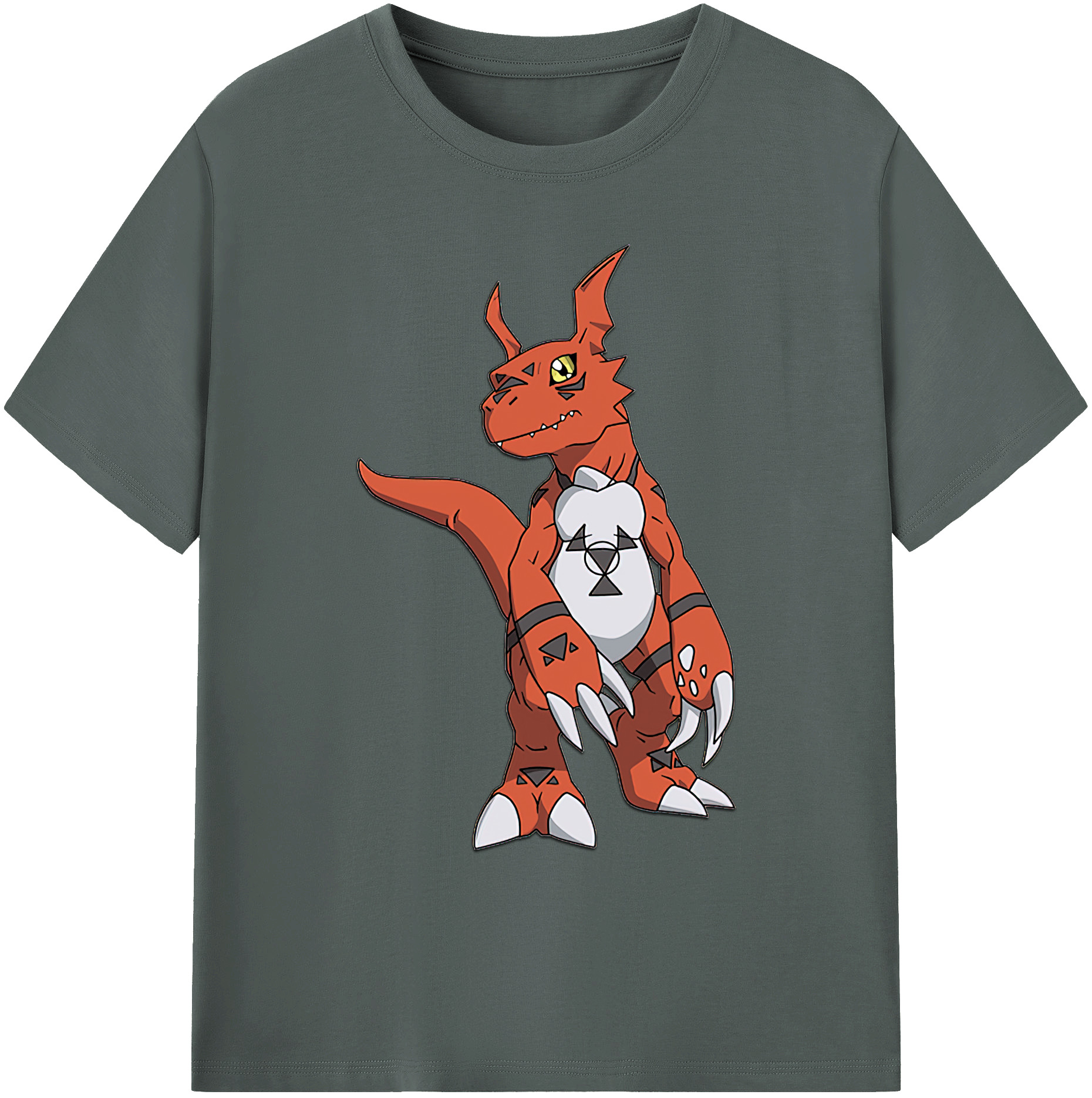 （画像用） Digimon デジタルモンスター/デジモン 綿100％ メンズ半袖Tシャツ｜肌触りやわらか＆通気性